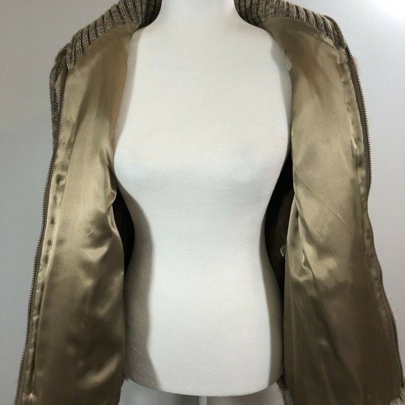 VTG Avanti Thalhimers Fur Turtle Neck Zip Jacket L - Picture 5 of 7